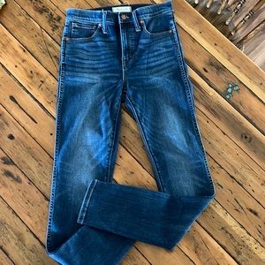 Madewell size 26T (tall) 10” High Rise skinny jeans